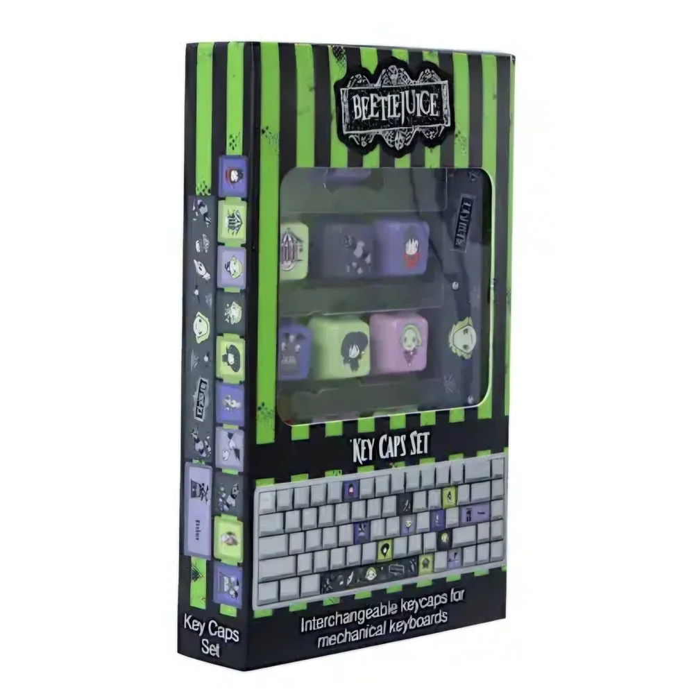 BEETLEJUICE Key Caps Set - Green and Black